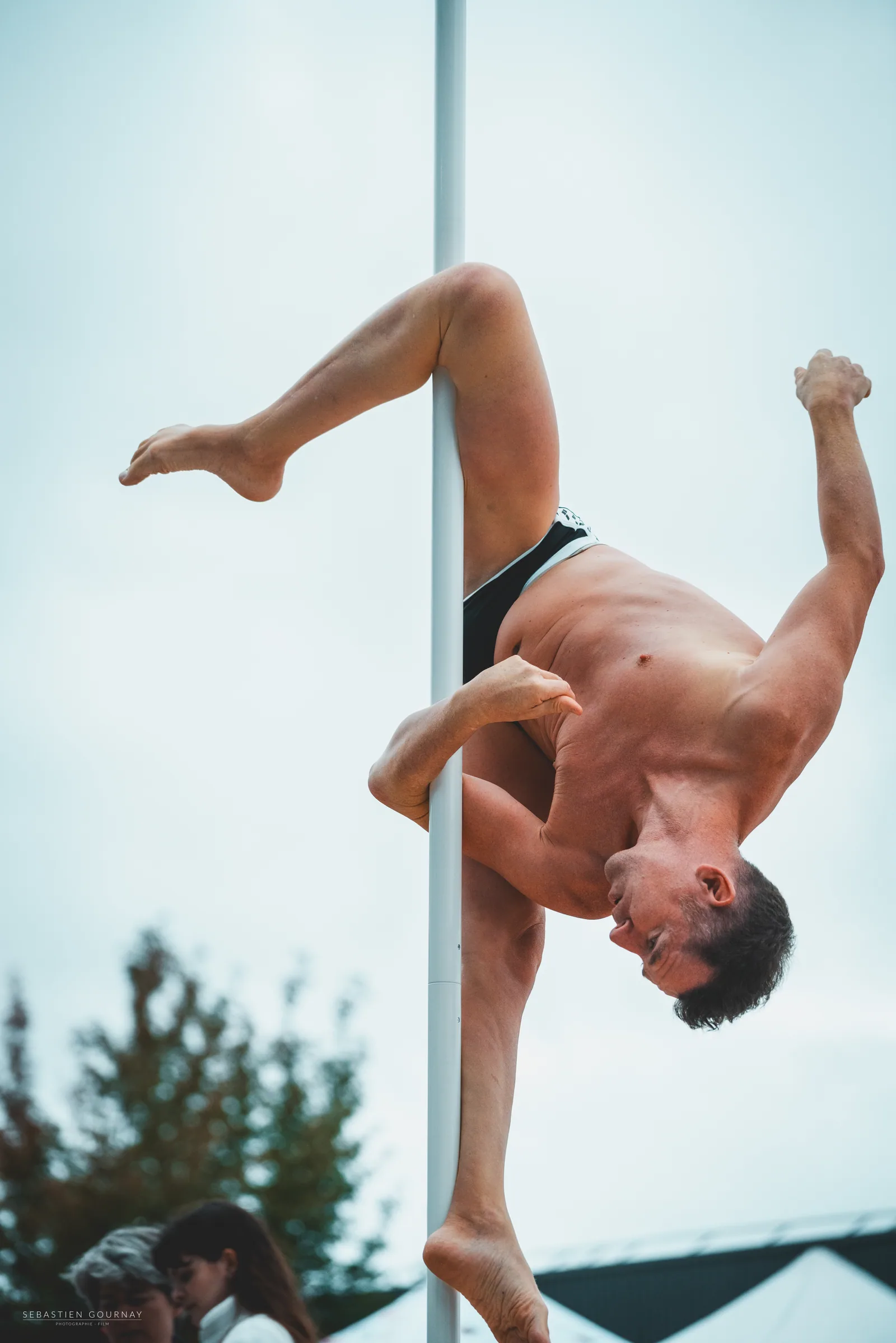 Figure acrobatique lors du salon Vital Sport